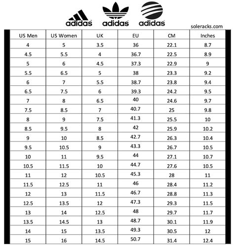 adidas size 16 vs uk